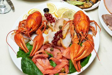 Boiled crawfish