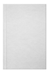 Blank white book with linen texture