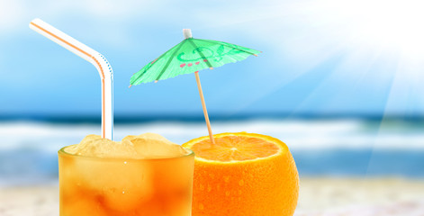 Cocktail on a beach