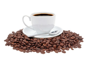 Coffee cup and grain