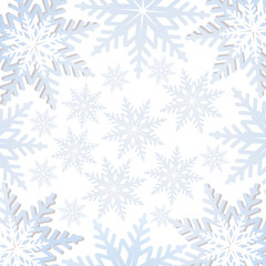 Vector snowflakes background