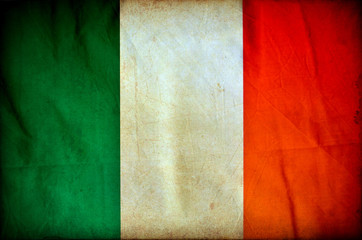 Ireland grunge flag