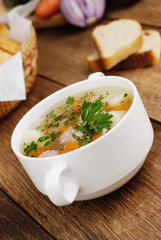 Meatballs soup