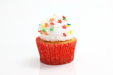 cupcake isolated in white background