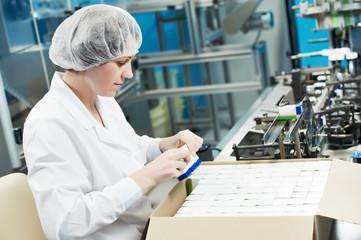 pharmaceutical factory worker