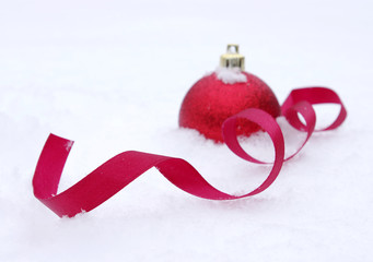 ball with snow