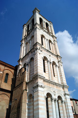 Bell Tower of the Cathedral of Ferrara City - Italy