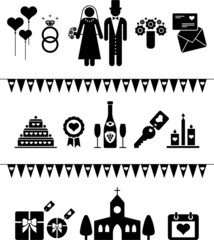 wedding pictograms