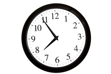 clock isolated on a white background