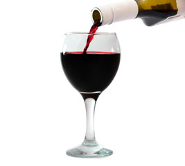 bottle and a glass of wine
