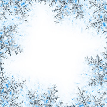 Snowflake decorative frame