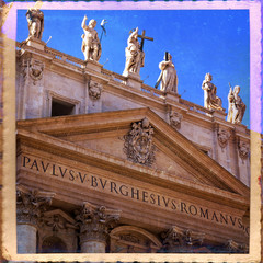 Fototapeta premium Basilica di san Pietro in Vaticano, Roma