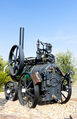 traction engine, Carregueira, Portugal
