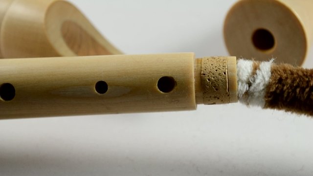 Blockpfl&ouml;te pflegen mit Putzer