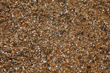 Crusher chips rock