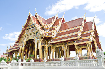 Fototapeta premium Buddhism pavilion in bangkok, Thailand