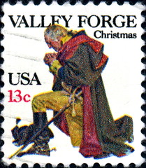 Valley Forge.1777. Christmas. US Postage.