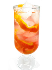 alcohol liqueur cocktail with orange