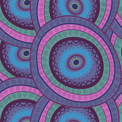 abstract seamless pattern with hand drawn elements