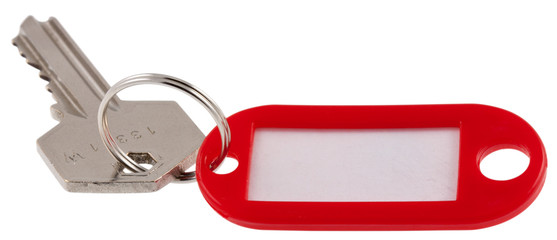 clé d'appartement et porte-étiquette