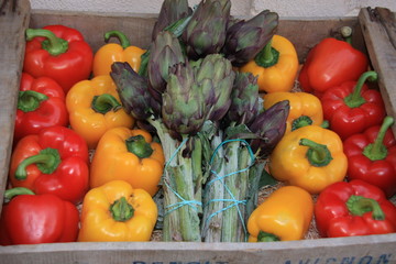 marché fruits légumes market markt primeur paysan