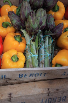 marché fruits légumes market markt primeur paysan