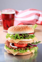Double cheeseburger