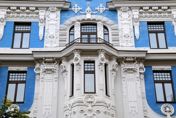 building in jugendstyle (Art Nouveau)