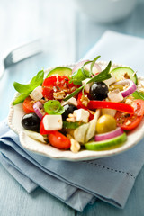 Greek Salad with Walnuts