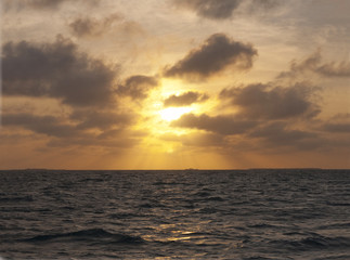Sunset Sailing off Key West in Florida USA