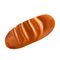 bread loaf vector isolated on white background