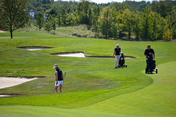 Fototapeta premium Golfergruppe