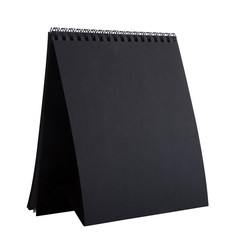 Black Spiral blank calendar