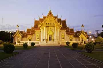 Fototapeta premium benchamabophit temple of Bangkok Thailand