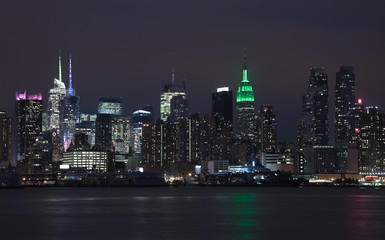 Fototapeta na wymiar New York City skyline Uptown