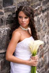 Young Bride with Lilies