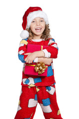 Little girl in pajamas