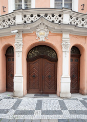 door in  European town