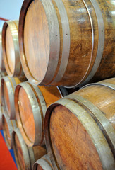 wine barrels