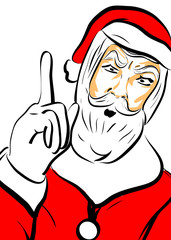 père noël en colère