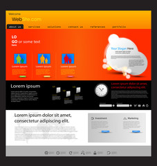 web design marketing template