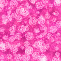 floral background with pink roses