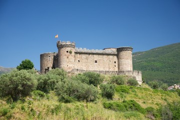 Fototapeta na wymiar spanish castle landscape