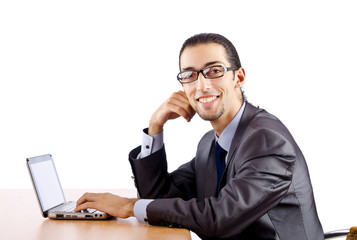 Businessman sitting at the desk