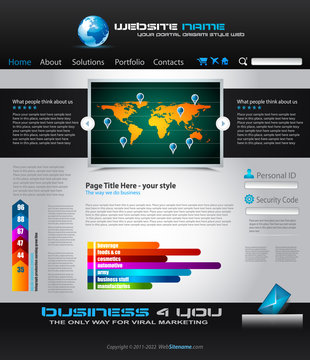 Website - Elegant Design for Business Presentations.