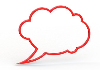 Red speech bubble
