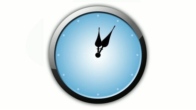 Uhr Animation 60 Minuten in 60 Sekunden