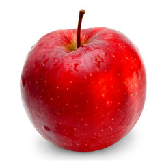 apple red isolated on white background