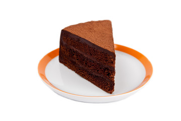 Piece of chocolate cake