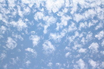 Blue sky with white clouds